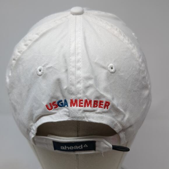 LACC 123rd U.S. Open Strapback Hat White One Size Embroidered Ahead - Picture 6 of 10